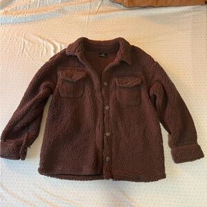 32 Degrees womens Brown Fleece Jacket